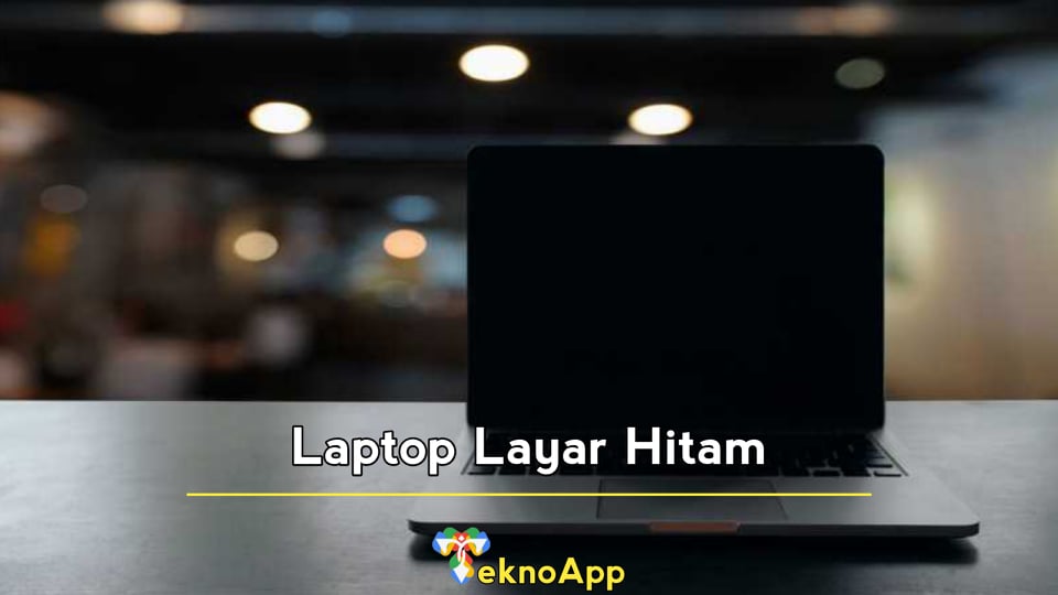 laptop layar hitam
